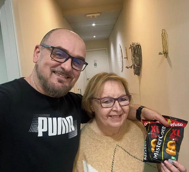 Josué con Encarna